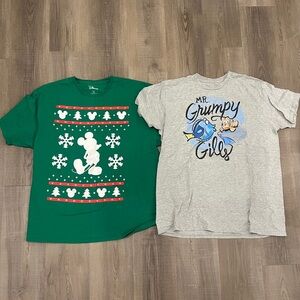 Men’s Disney Shirt - Set of 2 Christmas & Finding Nemo